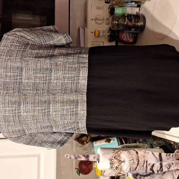 Womens Alfani black stretch short sleeve plus size top 2X - Picture 2 of 4